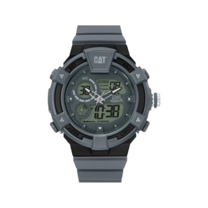 CAT DUALMODE MI-155-25-532 Analog Gun Rubber Strap Men Watch